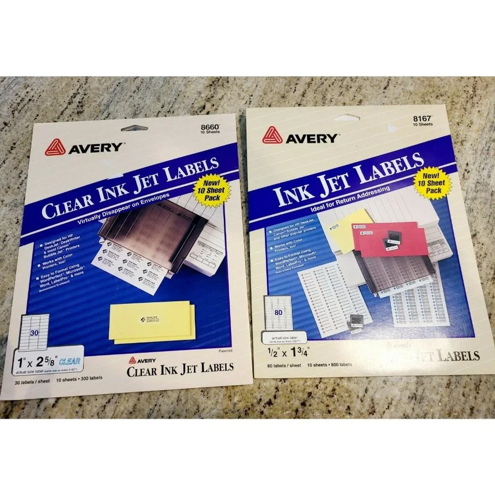 Avery Shipping Address Labels, Laser & Inkjet Printers, 700 Labels, 3-1/3x4